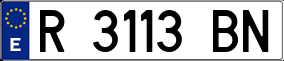 Trailer License Plate